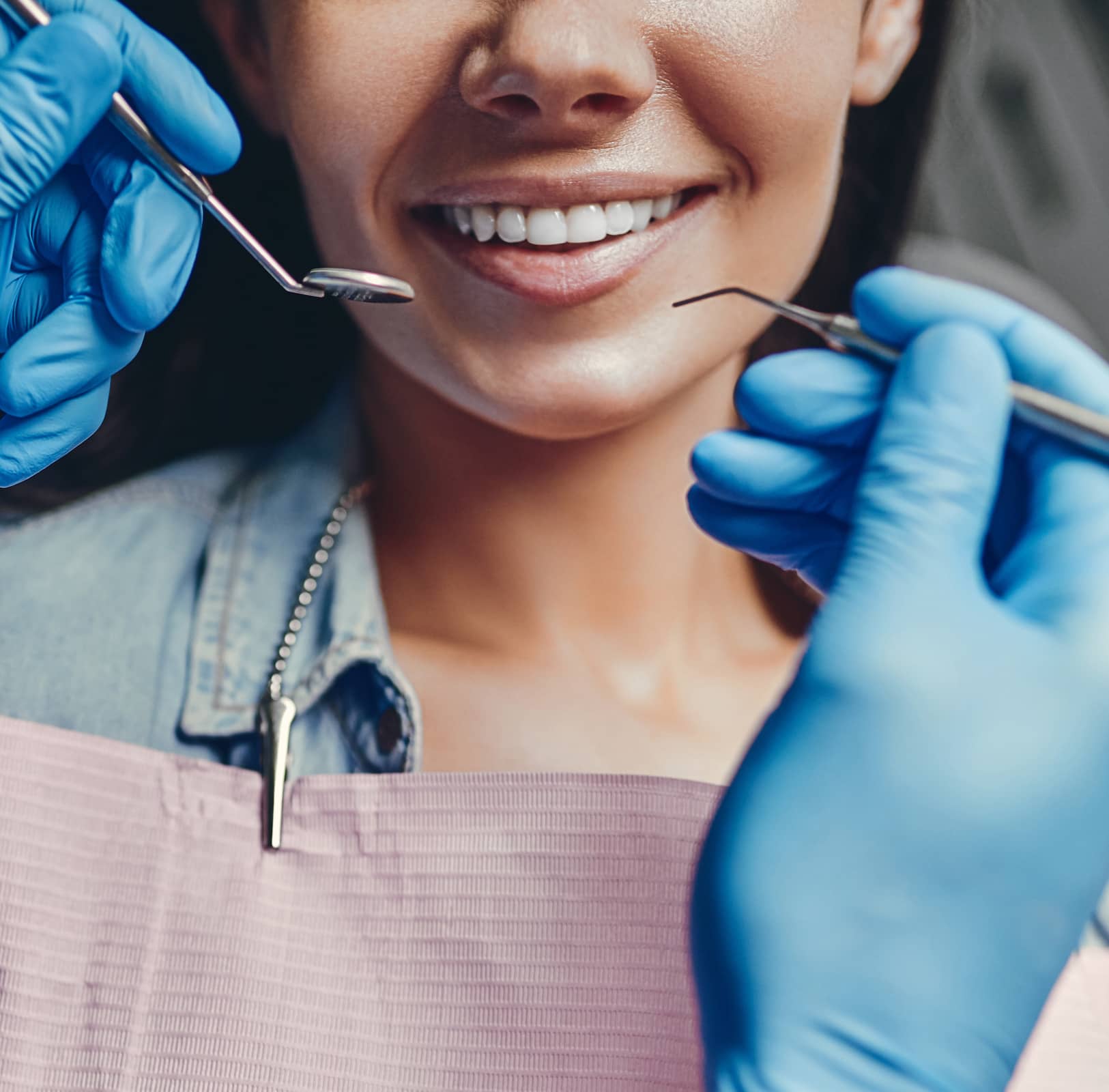 Woman in dental clinic